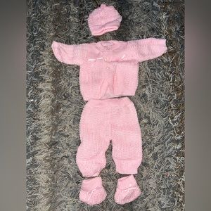 New born girl outfit set